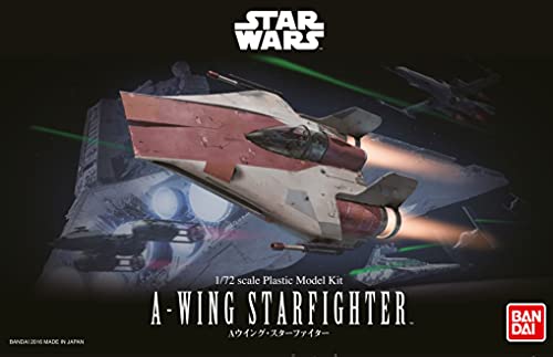 Revell 01210 Bandai Star Wars A-Wing Starfighter, Color sin barnizar