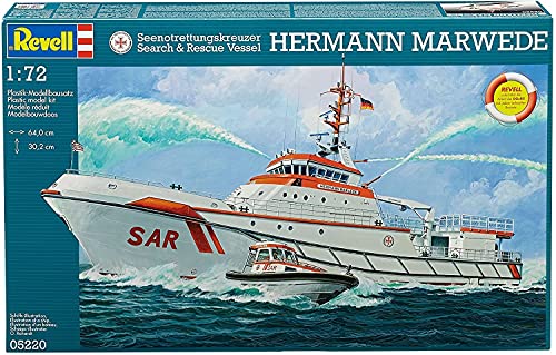 Revell 05198 Search & Rescue Vessel Hermann MARWEDE Platinum Edition Model Kit 1:72 Scale 05198-Kit de maqueta de búsqueda y Rescate Escala