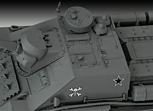 Revell-SU-100 World of Tanks Maqueta para Principiantes con Sistema Easy Click, componentes de Colores, Coloreado (03507)