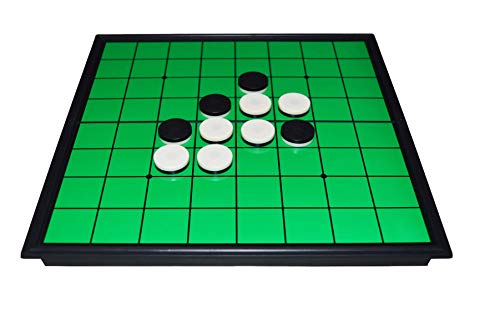 Reversi Ajedrez, Tablero de 25 x 25 cm, 64 piezas de juego, juego de estrategia de mesa, ajedrez blanco y negro, ajedrez Othello, Reversi