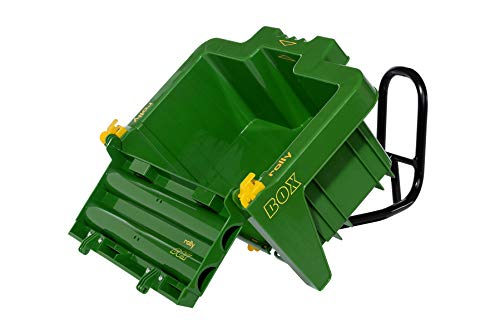 Rolly Toys RollyBox John Deere 408931-Remolque para Tractor a Pedal, Color Verde (RollyToys 408931)