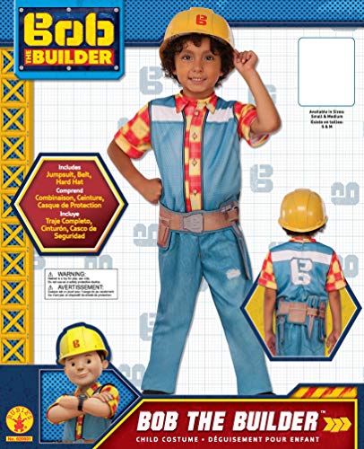 Rubies - Disfraz Bob El Constructor para niños, infantil talla 3-4 años (Rubie's 620931-S)