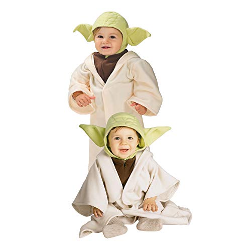 Rubies Disfraz oficial de Disney Star Wars para bebé Yoda, disfraz infantil talla infantil