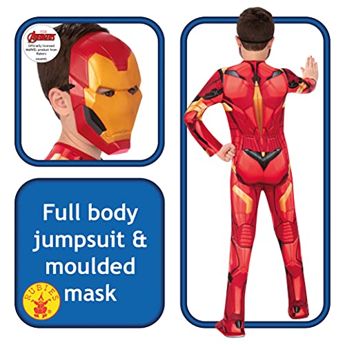 Rubies Disfraz oficial Marvel Iron Man, talla M- 7-8 años, I-702024M