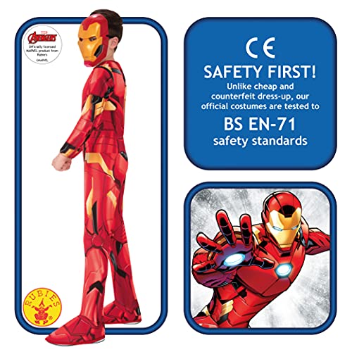Rubies Disfraz oficial Marvel Iron Man, talla M- 7-8 años, I-702024M
