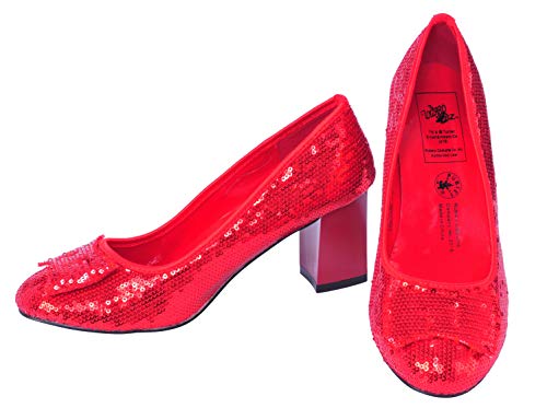Rubies - Zapatos de Lentejuelas Rojas de Dorita de El Mago de Oz, para Adultos, Talla S