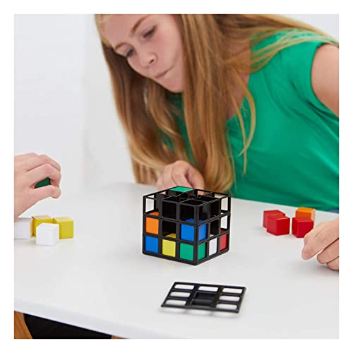 Rubik's- Cubo Rubik El Original, El Juego The Cage, Rompecabezas de Sequencias estratégicas de Ritmo Cerrado, 8+ 6062612 (Clementoni