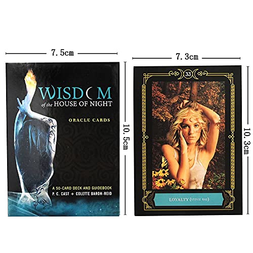Sabiduría de la casa de la Noche Tarjetas Oracle,Wisdom of The House of Night Oracle Cards