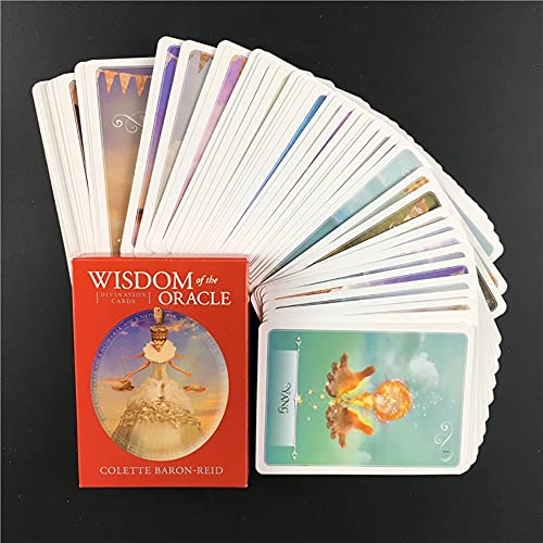 Sabiduría Oracle Tarjetas Tablero Tablero Deck Games Tarot Cards Divination Fate Tarjeta de Juego Familia Familia Regalo,with Bag,Standard