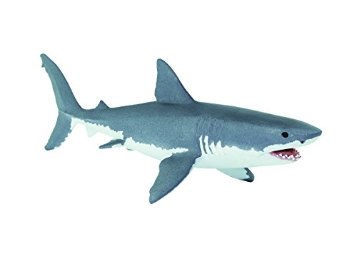 Safari S200729 Sea Life - Minatura de plástico en Miniatura de tiburón Blanco