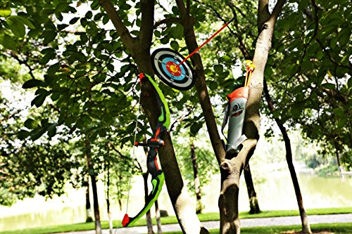 SainSmart Jr.- Juego de Tiro con Arco 3 Flechas, Regalo para niños a Partir de 6 años, Color Verde, Medium (Archery Set)