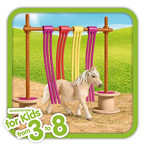 Schleich 42484 Farm World play set - cortina de aleteo de ponis, juguetes a partir de 3 años