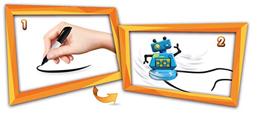 Science4you - Pequeño Robot Interactivo - Robot Inteligente y Mágico que Sigue Dibujos de Lineas con Rotulador, Robot para Jugar Ideal para Manualidades Niños 6 Años, Robotica para Niños 6 Años