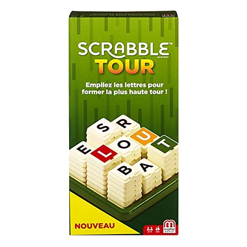 Scrabble Tour, Juego de Mesa y de Letras, versión Francesa, GCW08