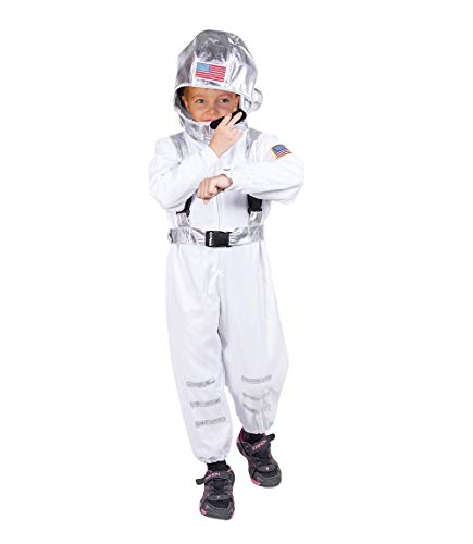 Seruna Disfraz de Astronauta F136 Tamaño 3-4 años (98-104 cm), Trajes de niños y niñas, para el Carnaval, también Adecuado como Regalo de cumpleaños