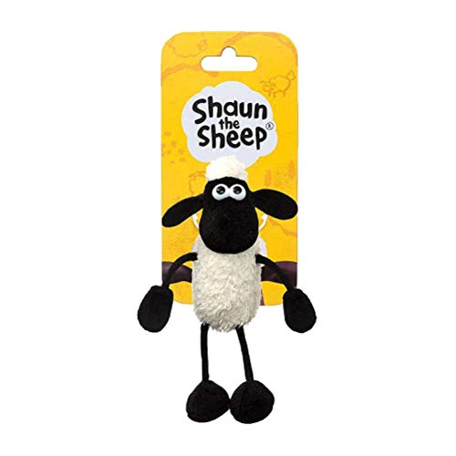 Shaun the Sheep Plush 61176 - Clip para Mochila, Color Blanco y Negro
