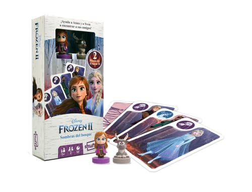 Shuffle Frozen II Sombras en el Bosque Juego de Cartas Infantil con Figuras de los Personajes de la Película Frozen 2