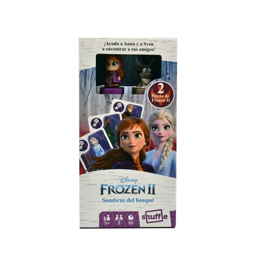 Shuffle Frozen II Sombras en el Bosque Juego de Cartas Infantil con Figuras de los Personajes de la Película Frozen 2