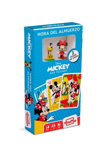 Shuffle Mickey and Friends- Hora del Almuerzo. Juego de Cartas Infantil con los más Famosos Personajes de Disney