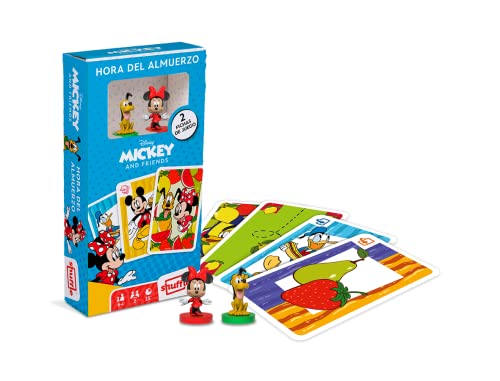 Shuffle Mickey and Friends- Hora del Almuerzo. Juego de Cartas Infantil con los más Famosos Personajes de Disney