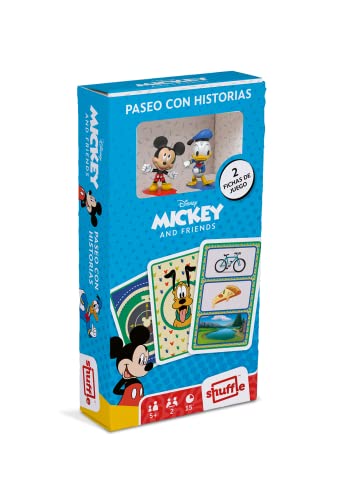 Shuffle Mickey and Friends - Un Paseo con Historias. Juego de Cartas Infantil con los más Famosos Personajes de Disney