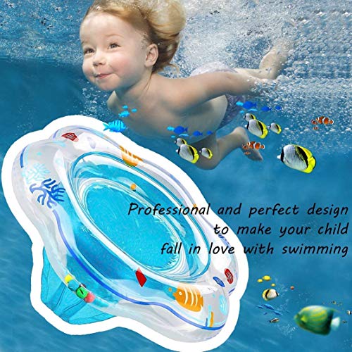 Sinwind Anillo de natación Bebe, Anillo de natación Asiento, Piscina Hinchables Niños Flotadores para Bebe con Asiento Anillo de Natación para Bebés de 1-4 Años