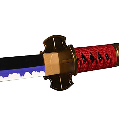Skyward Blade Espada de madera Roronoa Zoro Katana, Anime Original Textura japonesa Samurai Espada, Kitetsu Katana para colección Cosplay