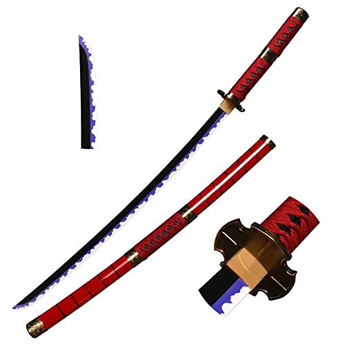 Skyward Blade Espada de madera Roronoa Zoro Katana, Anime Original Textura japonesa Samurai Espada, Kitetsu Katana para colección Cosplay