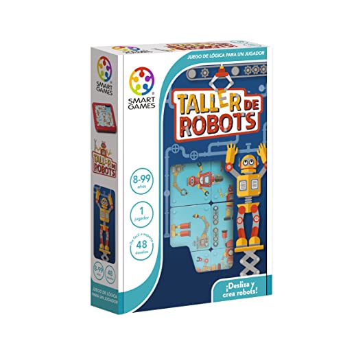 SmartGames- Taller de Robots, Educativos, Juegos Ingenio, Puzzle, Rompecabezas niños (8)