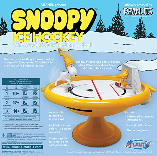 Snoopy y Woodstock Juego de Hockey sobre Hielo Construir y Jugar