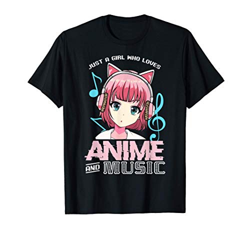 Sólo una chica que ama el anime y la música baila el manga Camiseta
