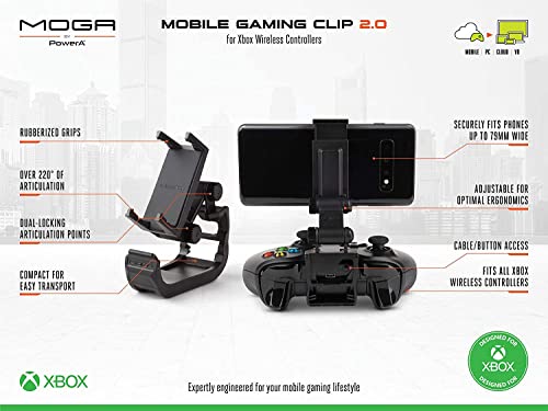 Soporte de juego para móvil MOGA 2.0 para mandos inalámbricos de Xbox