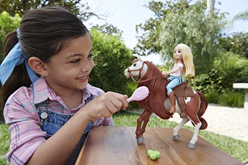 Spirit Rescue Ranch Abigail y Boomerang - Muñeca con caballo de juguete y accesorios, regalo para niñas y niños +3 años (Mattel HFB91)