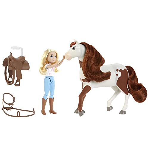 Spirit Rescue Ranch Abigail y Boomerang - Muñeca con caballo de juguete y accesorios, regalo para niñas y niños +3 años (Mattel HFB91)