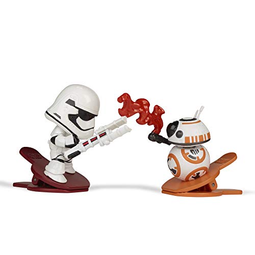 Star Wars Battle Bobblers First Order Stormtrooper Vs BB-8 Figura de acción de Batalla Recortable, Paquete de 2, Juguetes para niños de 4 años en adelante