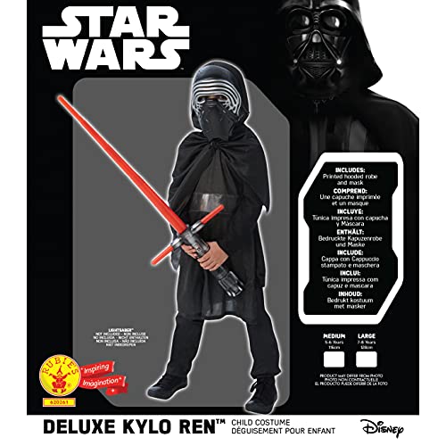 Star Wars - Disfraz de Kylo REN, Episode 7, Deluxe, para niños (Rubie'S 620261-M)