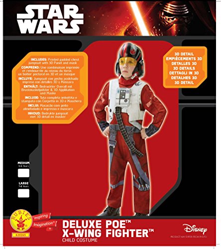 Star Wars - Disfraz de Xwing Fighter, Episode 7, Deluxe, para niños (Rubie'S 620265-M)