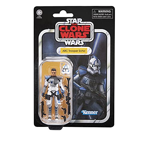 Star Wars La colección Vintage - The Clone Wars - Figura de ARC Trooper Echo a Escala de 9,5 cm - Edad: 4+