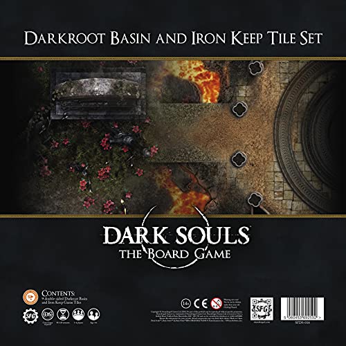 Steamforged Games Dark Souls The Board Game: Darkroot Basind and Iron Keep Gaming Tile Set