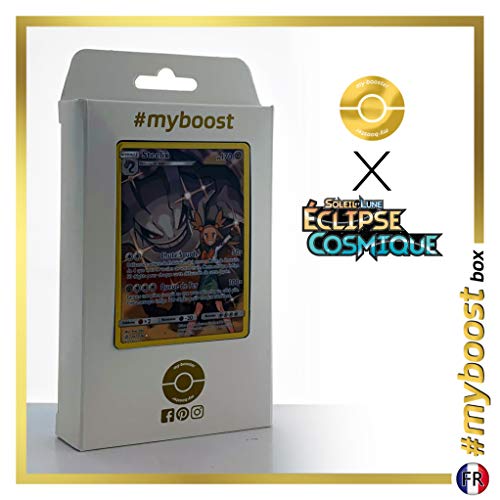 Steelix 247/236 Full Art Secrète - #myboost X Soleil & Lune 12 Eclipse Cosmique - Coffret de 10 Cartes Pokémon Françaises