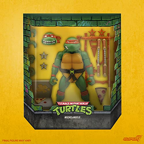 SUPER7 Teenage Mutant Ninja Turtles Ultimates Action Figure Michaelangelo 18 cm