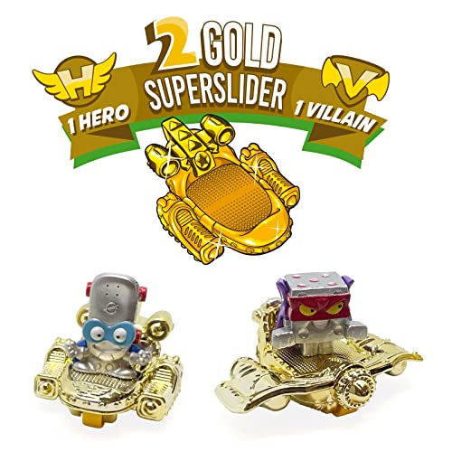 SUPERTHINGS Lata Gold Serie 3 – Contiene Todas Las Figuras Especiales de la Serie 3. Incluye el ultrararo (Mr. King), los 2 líderes Dorados, los 6 capitanes Plateados y los 2 Supersliders Dorados.