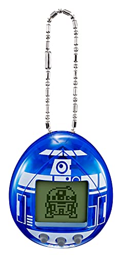 TAMAGOTCHI 88822 Star Wars R2D2 Virtual Pet Droid con minijuegos, Clips Animados, Modos Extra y Llavero (Azul), Multicolor