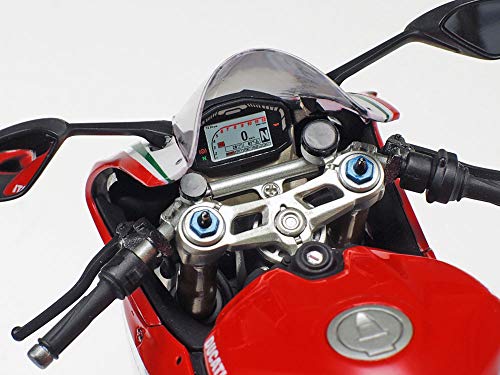 Tamiya 1:12 Ducati 1199 Panigale S Tricolore, réplica Fiel, plástico, Hobby, encolado, Kit de modelismo, Montaje, sin Pintar, Multicolor (14132)