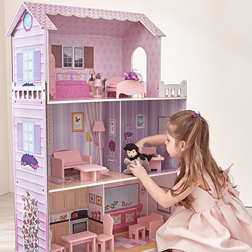 Teamson Kids- Casa de muñecas Adornada para niños (KYD-10922A)