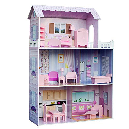Teamson Kids- Casa de muñecas Adornada para niños (KYD-10922A)
