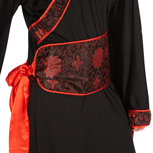 TecTake Disfraz de Chino Asiático para Hombre | Kimono Largo | Incl. Cinturón (S | No. 301040)