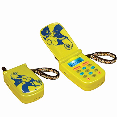 Teléfono celular Hellophone Toy - Teléfono para niños con luces y sonidos - Teléfono de juguete para niños pequeños con grabadora de mensajes
