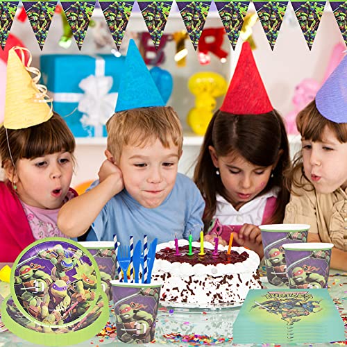 Tema di Caramella Party Set Compleanno Tazza Tovaglioli Piatti Tovaglia Kit di Decorazioni di Compleanno per Baby Shower 10 Ospiti (68 Pezzi)