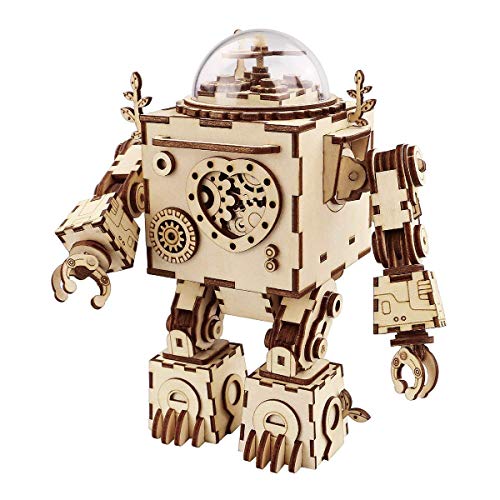 Think Gizmos Juguete de Robot Musical TG714 - Juguete de Robot Hágalo Usted Mismo con Efectos Musicales para los Adultos y Niños Que Tienen 12 años y más